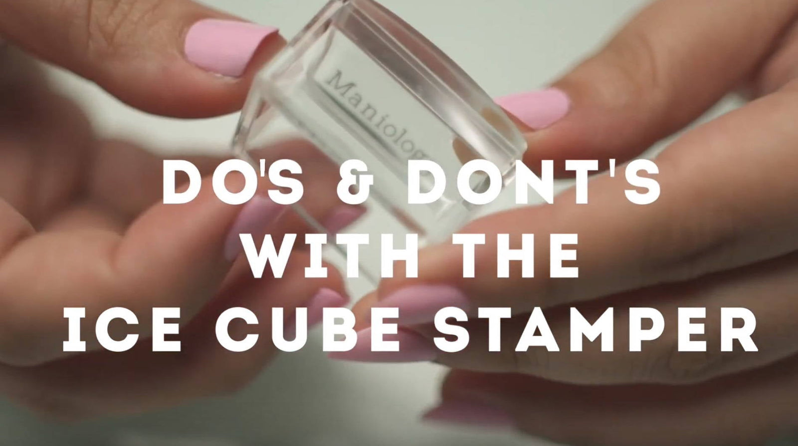Do's and Dont's with the Ice Cube Stamper