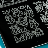 Haunted Reflections: Hallowed Glass (MXM159) - Nail Stamping Plate