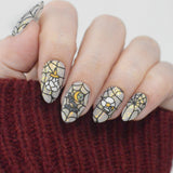 Haunted Reflections: Moonlit Mosaic (MXM160) - Nail Stamping Plate