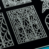 Haunted Reflections: Moonlit Mosaic (MXM160) - Nail Stamping Plate