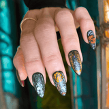Haunted Reflections: Moonlit Mosaic (MXM160) - Nail Stamping Plate