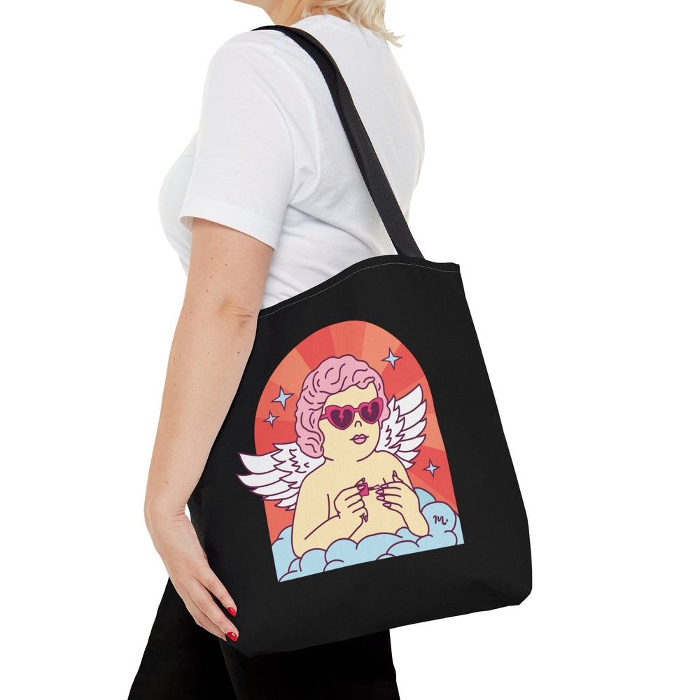 Cupid's Nail Spa Black Tote Bag