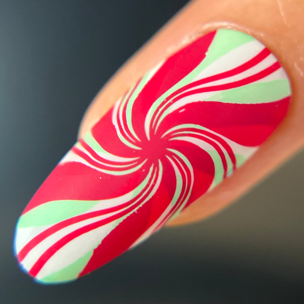 Candy Cane Cove (M512) - Nail Stamping Plate