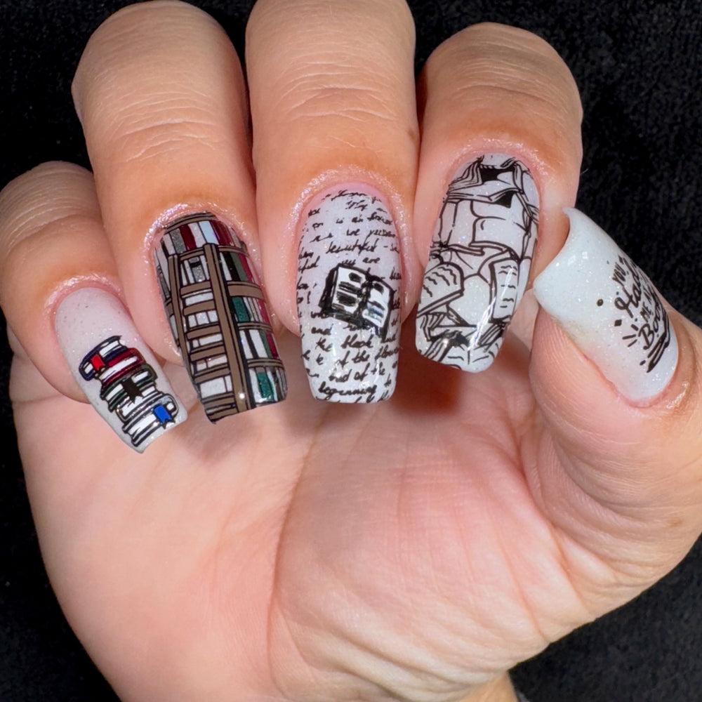 Page Turners (M422) - Nail Stamping Plate