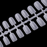 300pcs Full Cover Nail Tips for Extension in 15 Sizes - Short Square