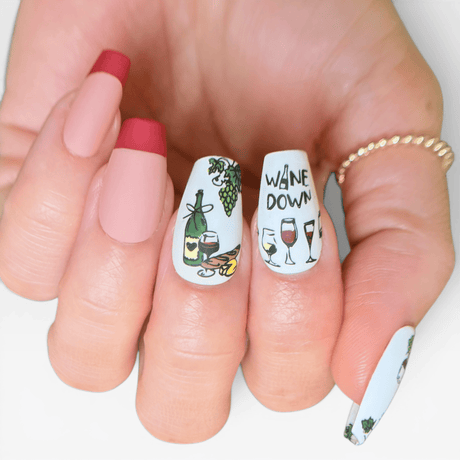Alla Salute (M714) - Nail Stamping Plate