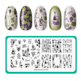 Alla Salute (M714) - Nail Stamping Plate