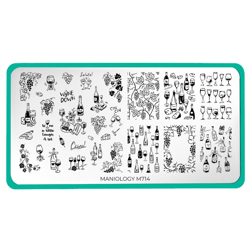 Alla Salute (M714) - Nail Stamping Plate