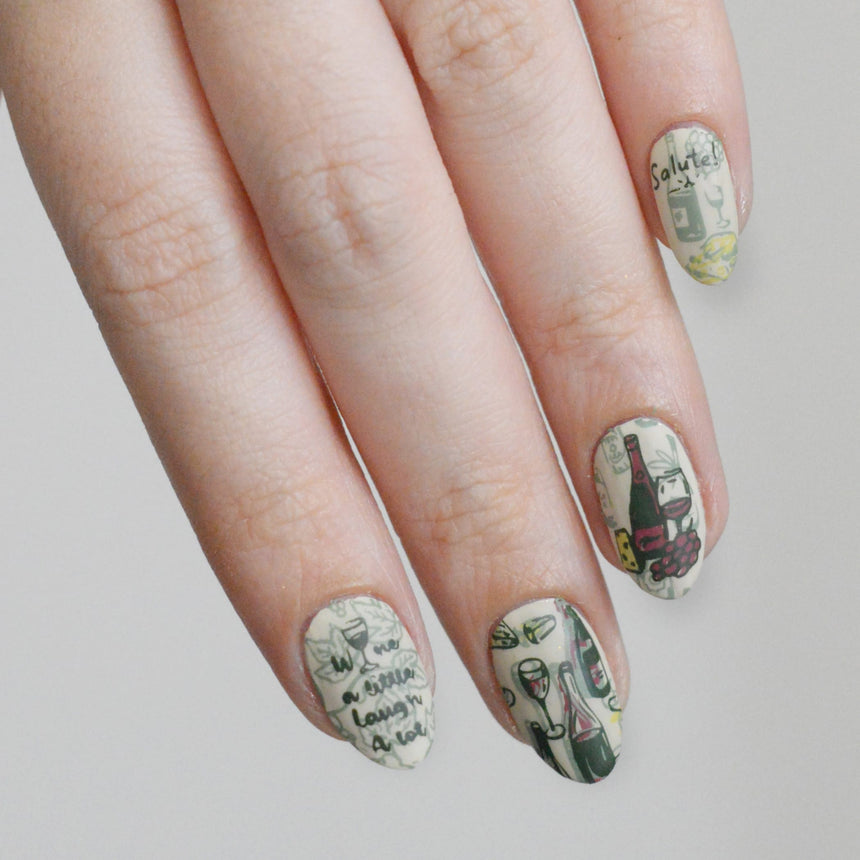 Alla Salute (M714) - Nail Stamping Plate