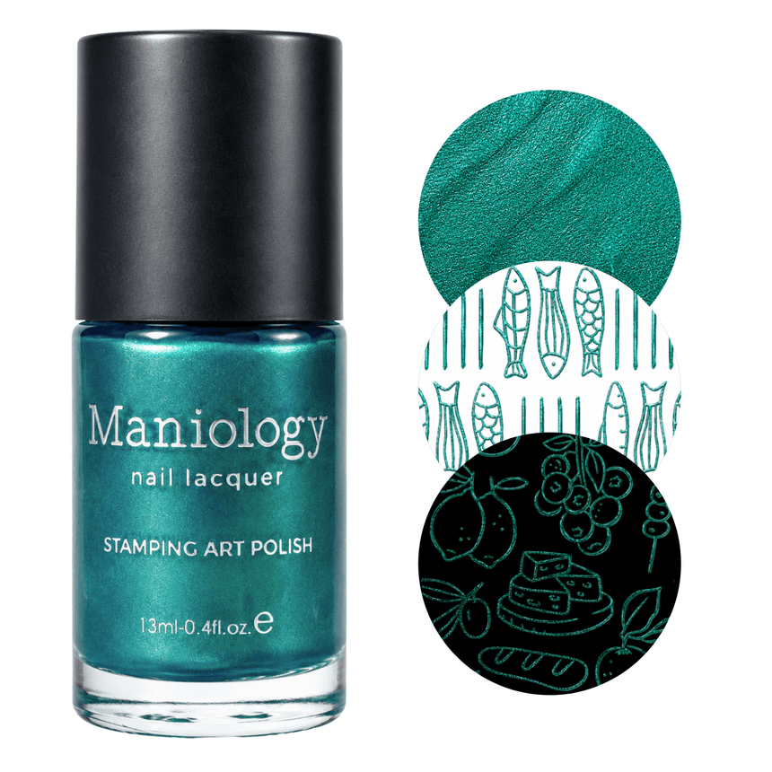 Amalfi Coast (B587) - Emerald Green Smooth Metallic Stamping Polish