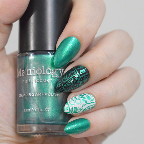 Amalfi Coast (B587) - Emerald Green Smooth Metallic Stamping Polish