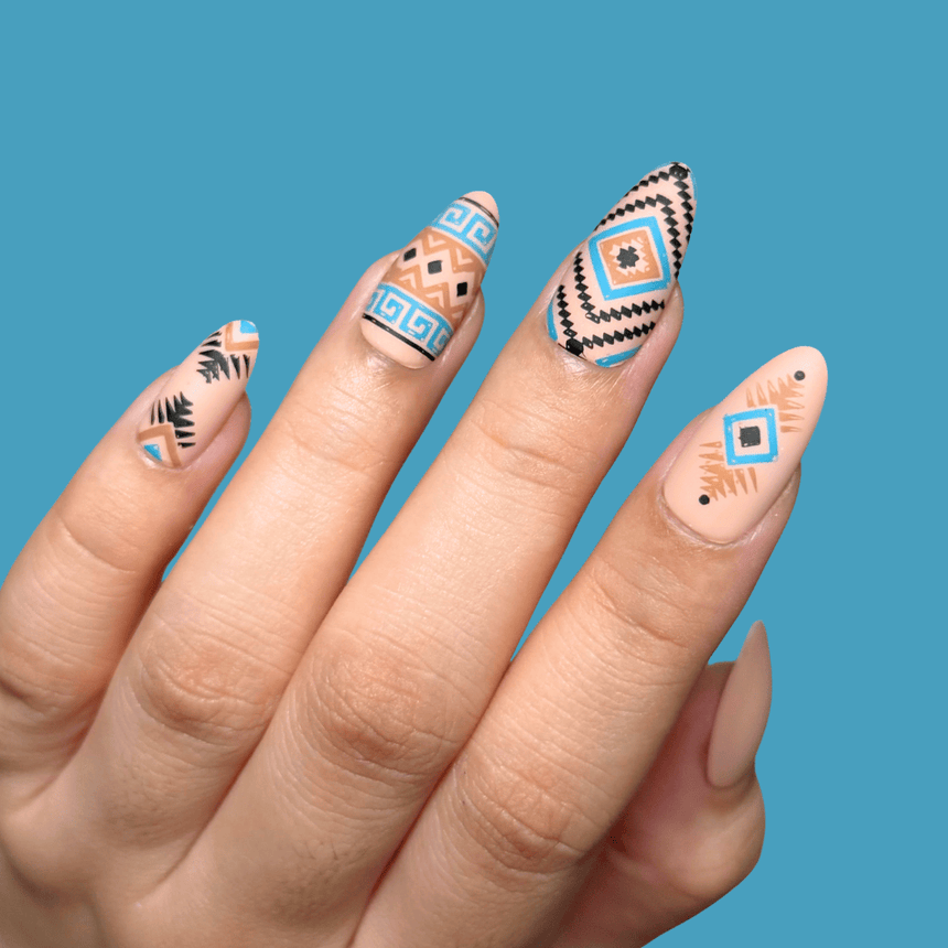 Ancient Geometry (M695) - Nail Stamping Plate