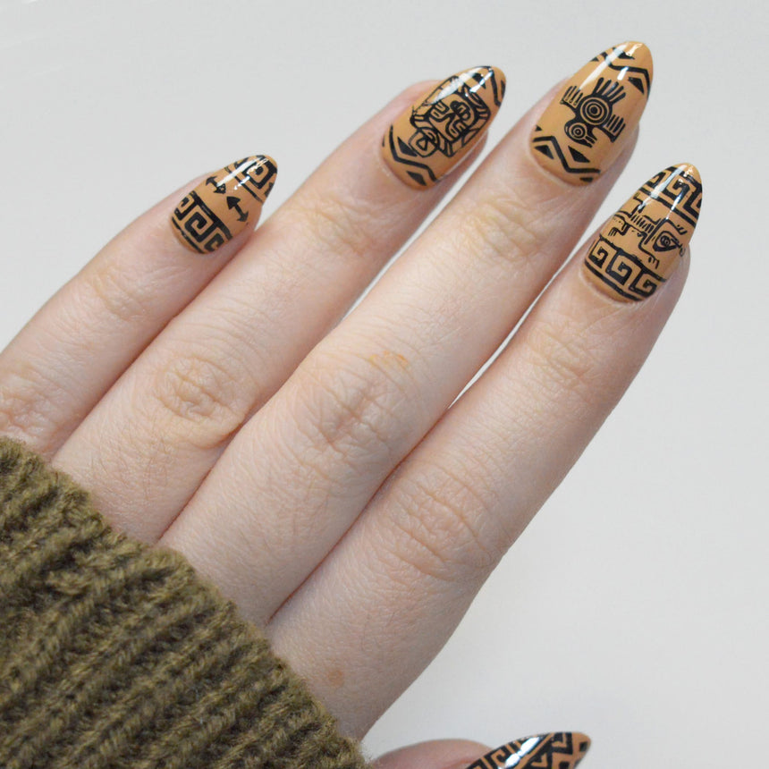 Ancient Geometry (M695) - Nail Stamping Plate