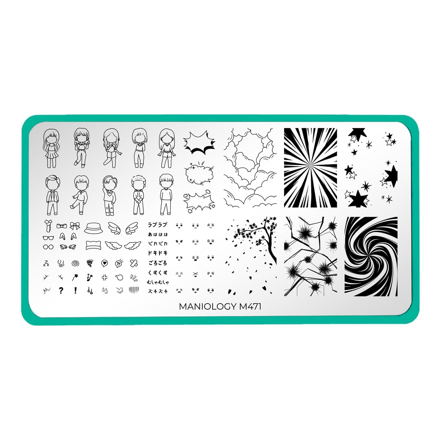 Anime (M471) - Nail Stamping Plate – Maniology