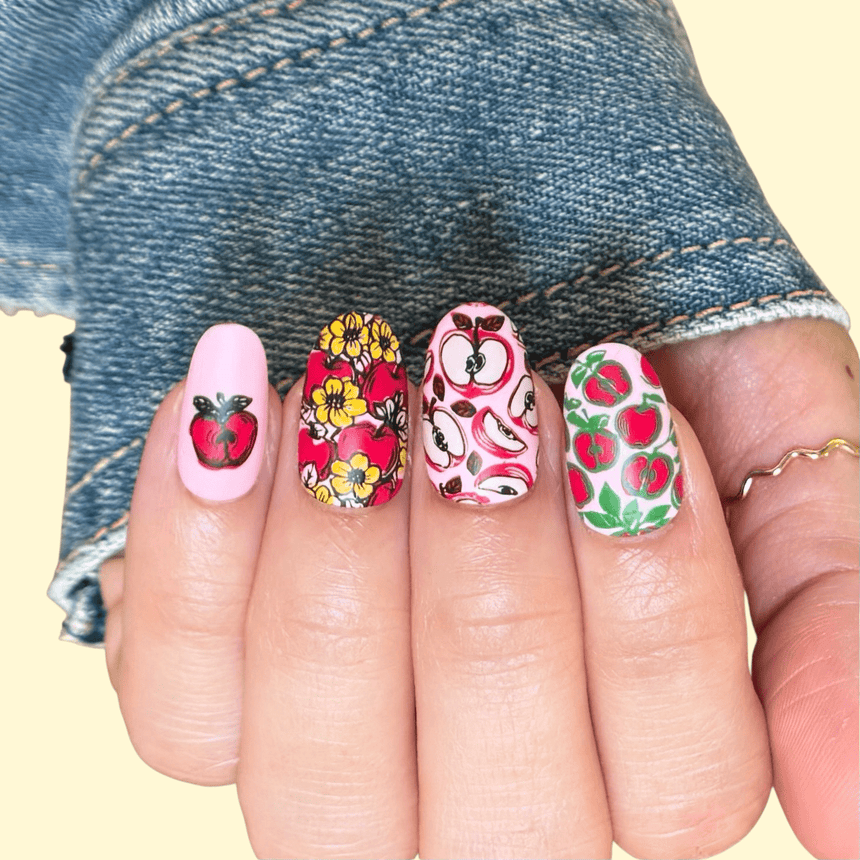 Apple Orchard (M641) - Nail Stamping Plate