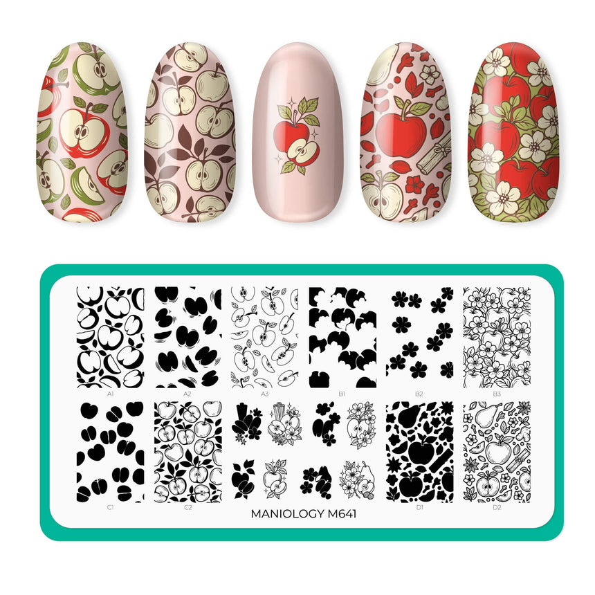 Apple Orchard (M641) - Nail Stamping Plate