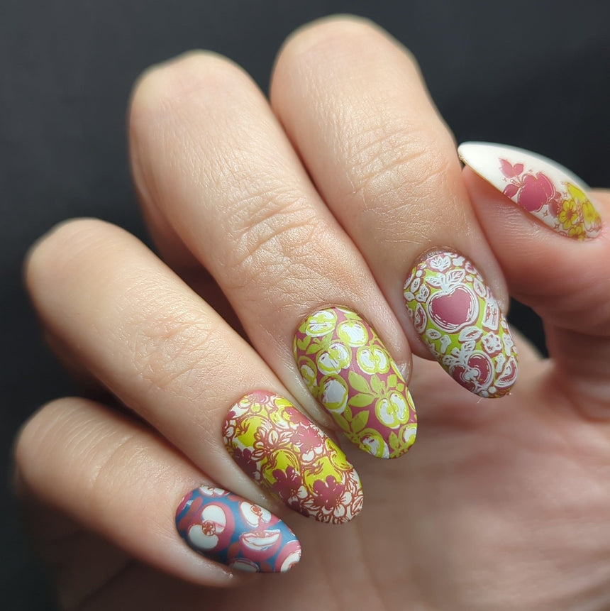 Apple Orchard (M641) - Nail Stamping Plate