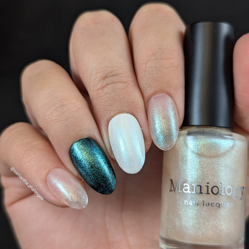 Arctic Dreams: 3-Piece Clear Iridescent Glitter Topper Nail Polish Set