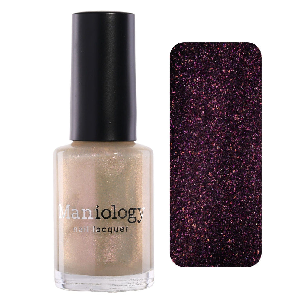 Arctic Dreams: Blushing Snow (P173) - Pink Clear Iridescent Glitter Topper Nail Polish