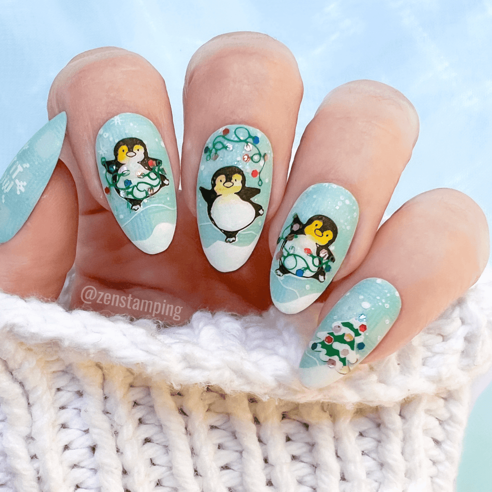 Arctic Penguin: Nail Stamping Starter Kit