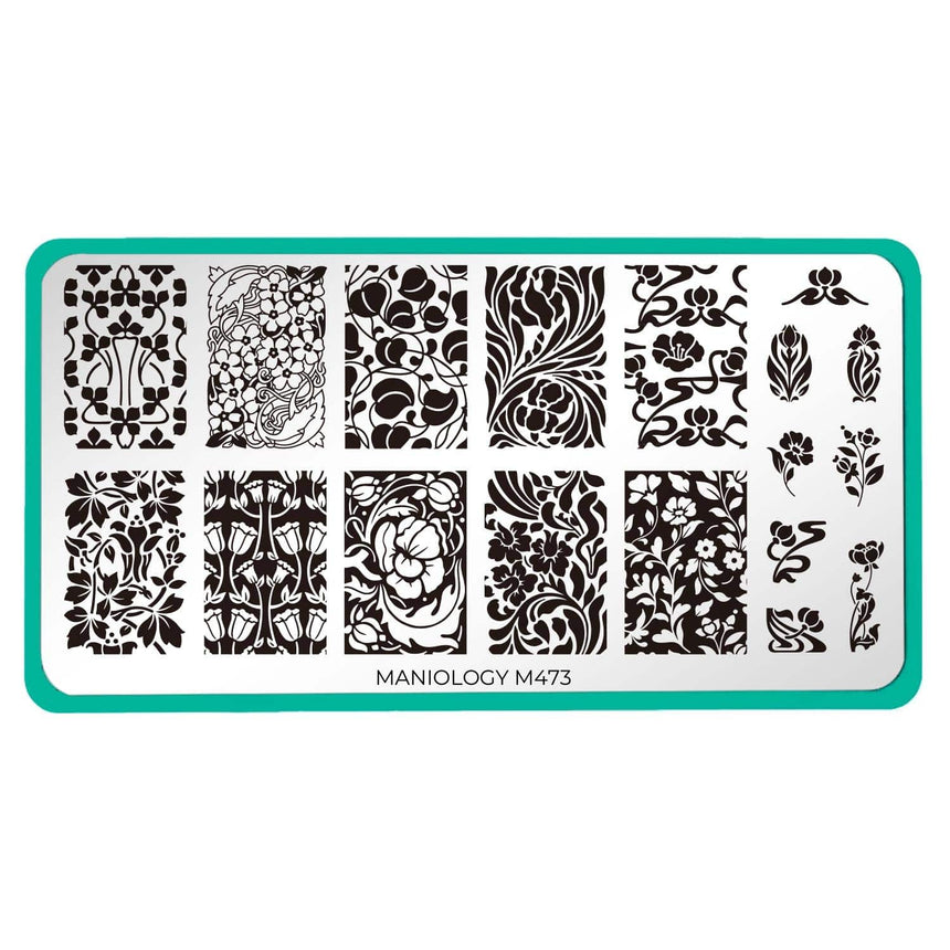 Art Nouveau (M473) - Nail Stamping Plate