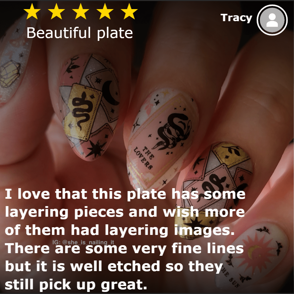 Artist Collaboration: Anesayart - Celestial Tarot (M366) - Nail Stamping Plate