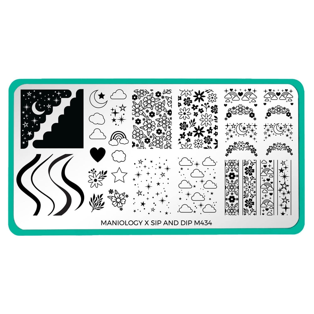 Artist Collaboration: sip_and_dip (M434) - Nail Stamping Plate