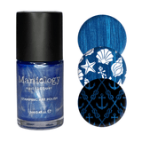 Lost At Sea (B558) - Metallic Blue Stamping Polish