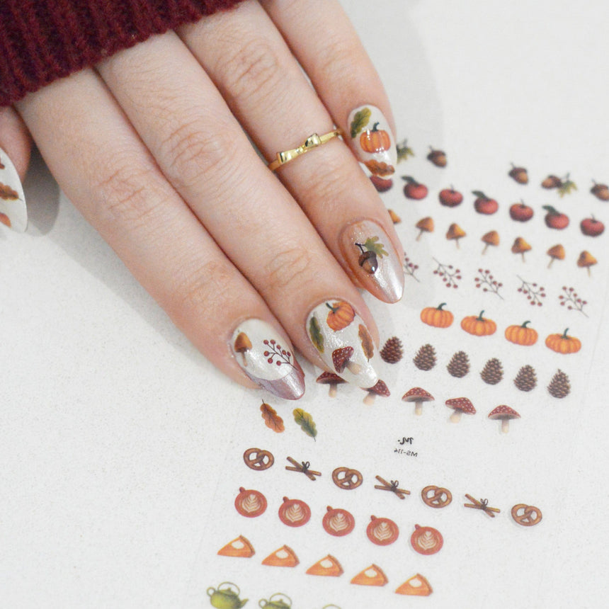Autumn Cozy (MS-114) - Nail Art Sticker