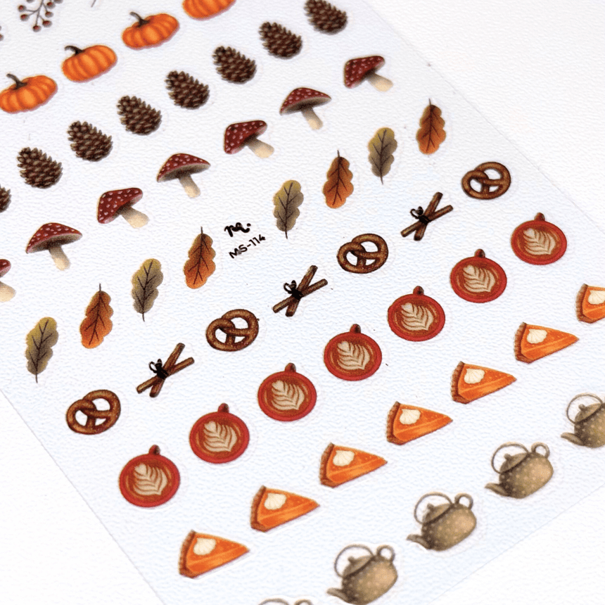 Autumn Cozy (MS-114) - Nail Art Sticker