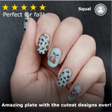 Autumn Furries (M333) - Nail Stamping Plate