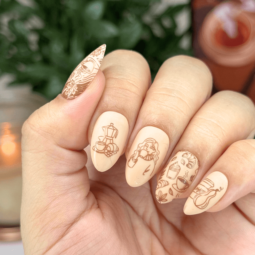 Autumn Vibes (M642) - Nail Stamping Plate