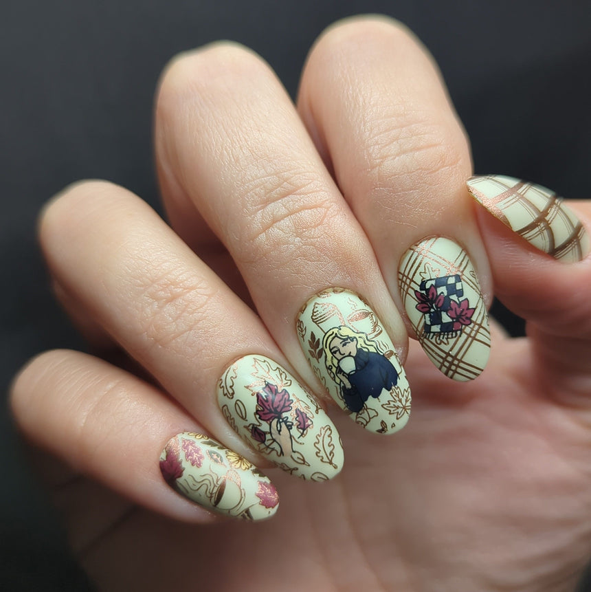 Autumn Vibes (M642) - Nail Stamping Plate