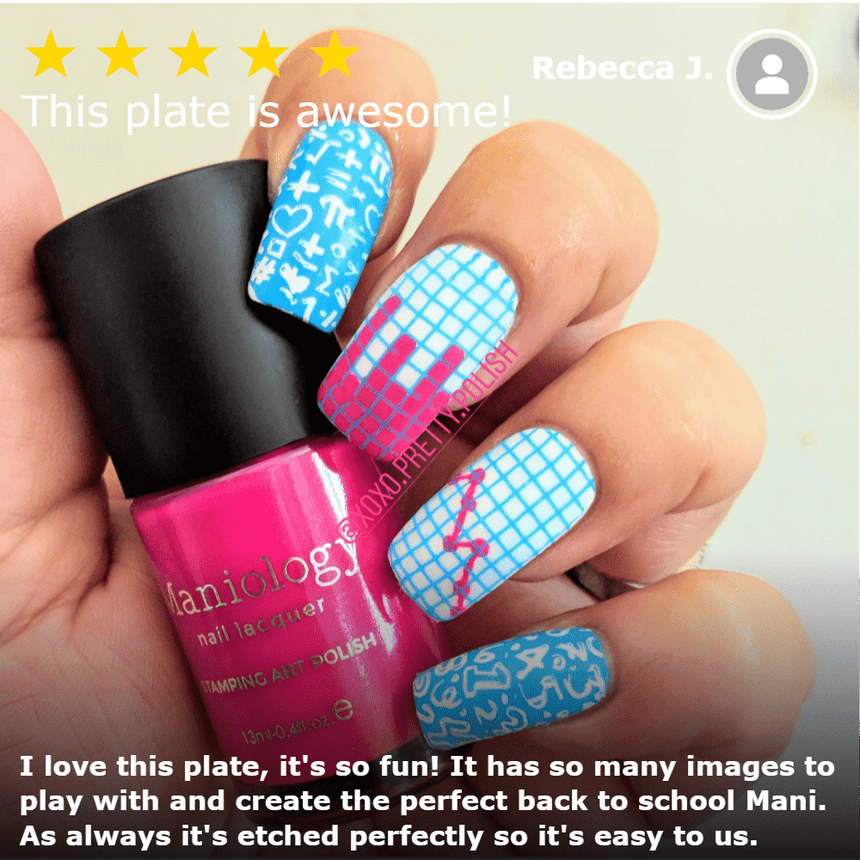 Back to School: Study Hall (m059) - Single Plate