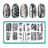 Bamboo Forests (M668) - Nail Stamping Plate