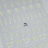 Bare Bones (MS-136) - Nail Art Sticker