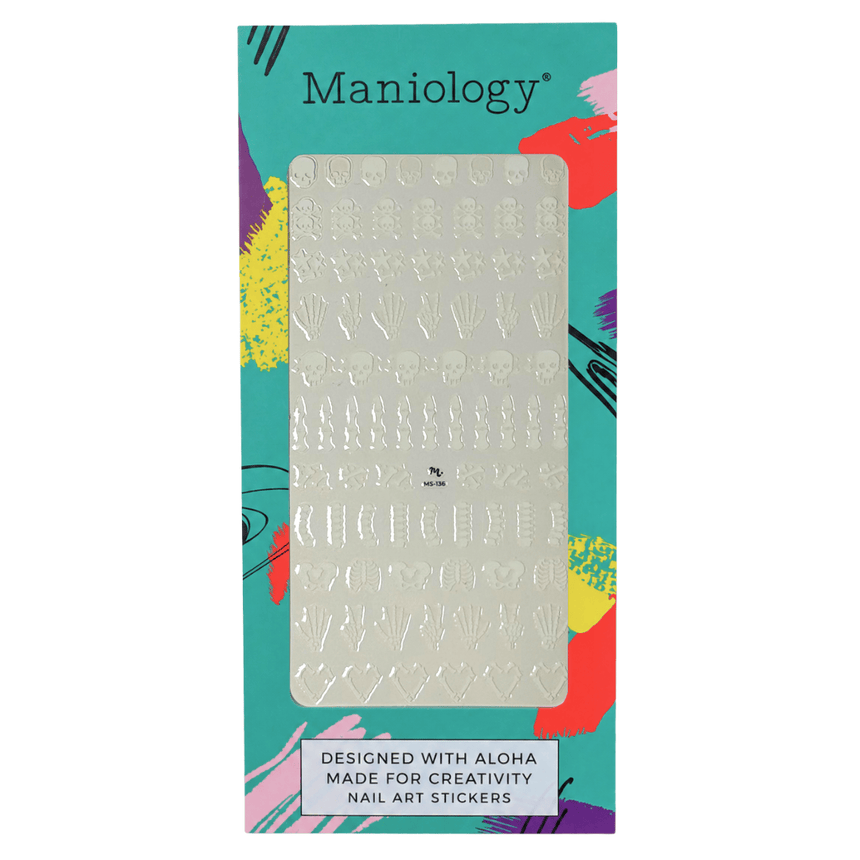 Bare Bones (MS-136) - Nail Art Sticker