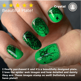 Black Widow (M316) - Nail Stamping Plate