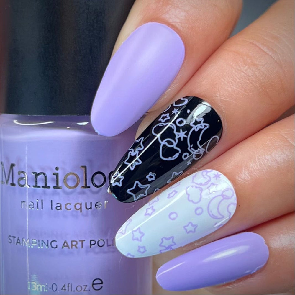 Bliss (B518) - Cream Lavender Purple Stamping Polish