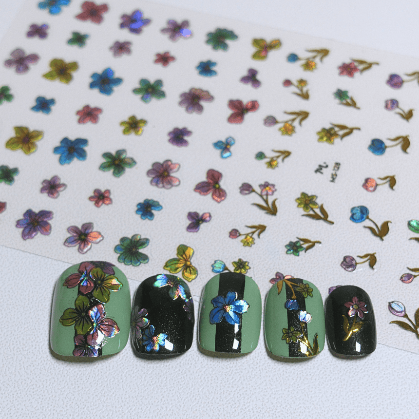 Blooming Joy (MS-128) - Nail Art Sticker