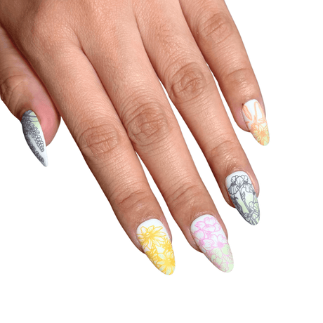 Bloomscape (M744) - Nail Stamping Plate