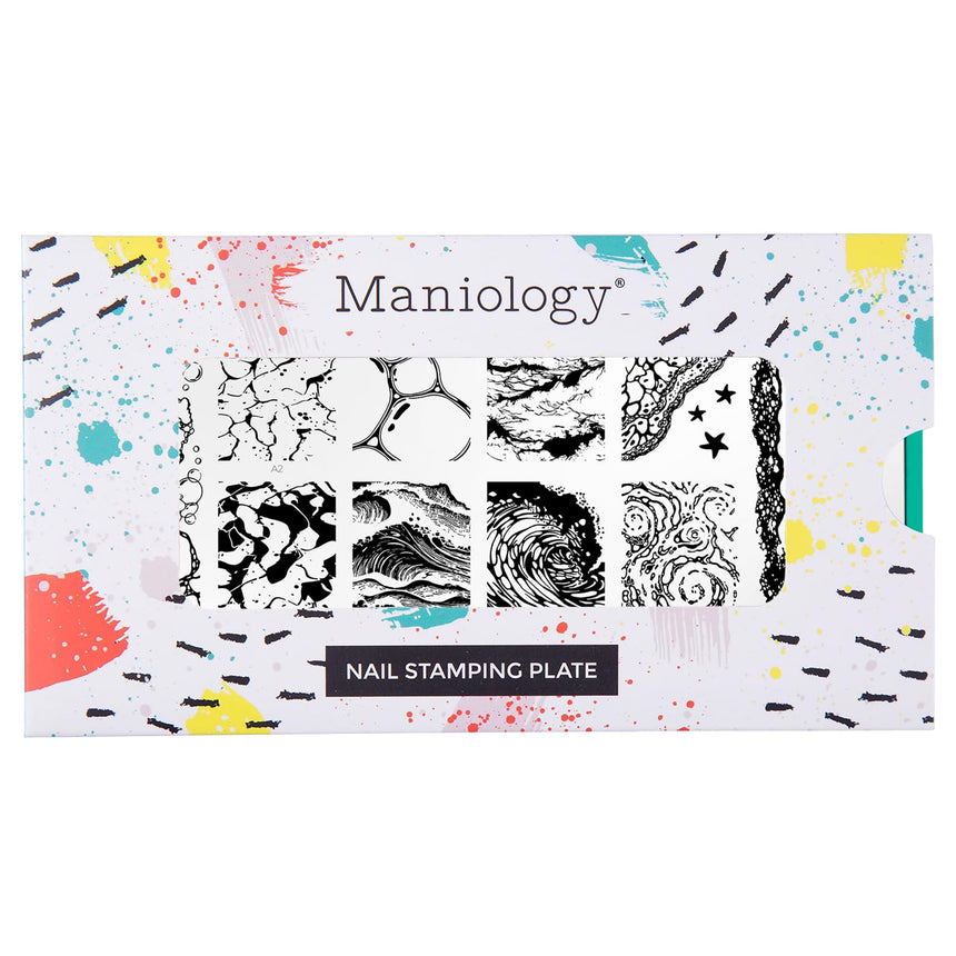 Blue Coastlines (M704) - Nail Stamping Plate