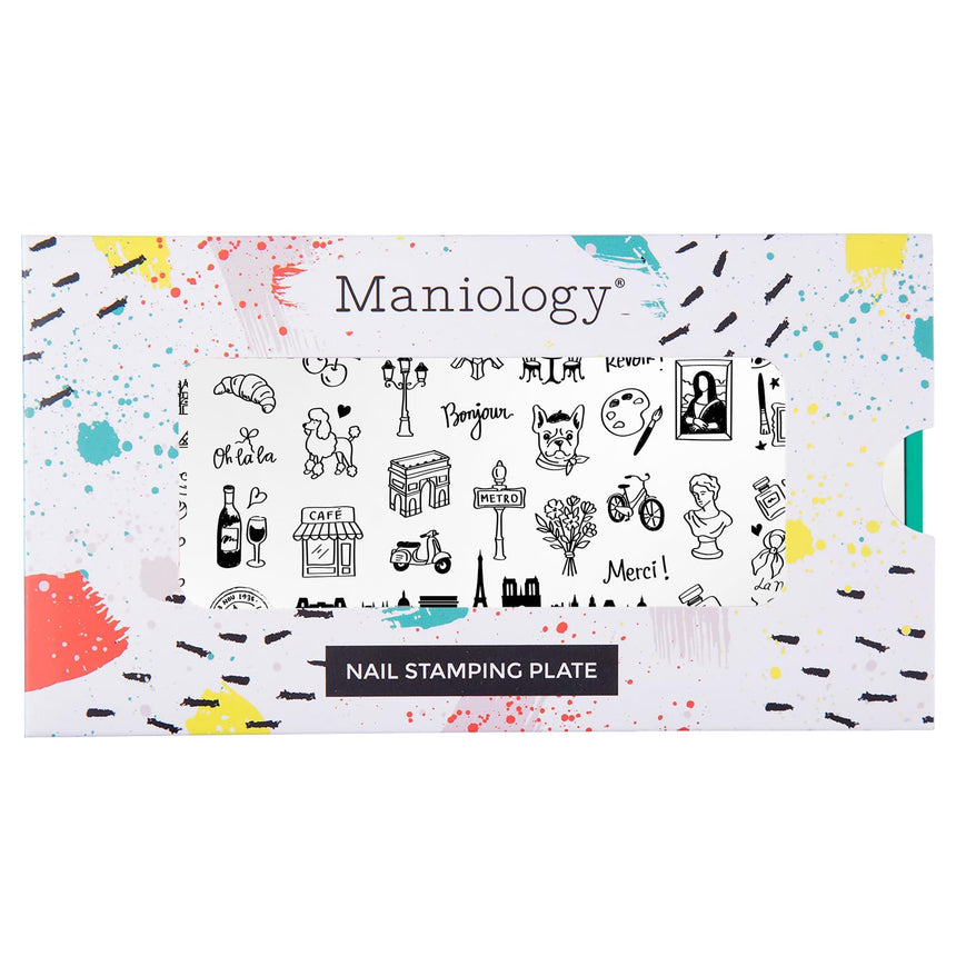 Bonjour, Mon Cheri (M730) - Nail Stamping Plate