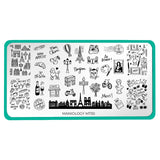 Bonjour, Mon Cheri (M730) - Nail Stamping Plate