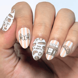 Bonjour, Mon Cheri (M730) - Nail Stamping Plate