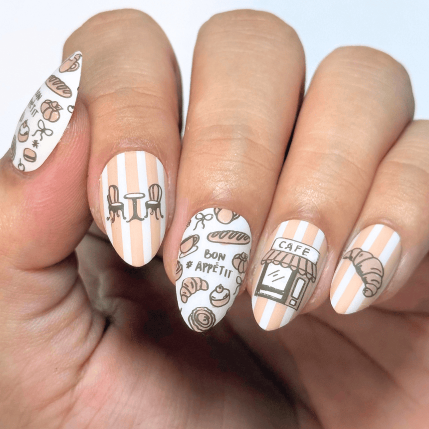 Bonjour, Mon Cheri (M730) - Nail Stamping Plate