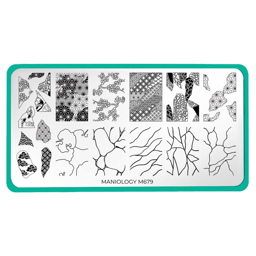 Broken and Beautiful (M679) - Nail Stamping Plate