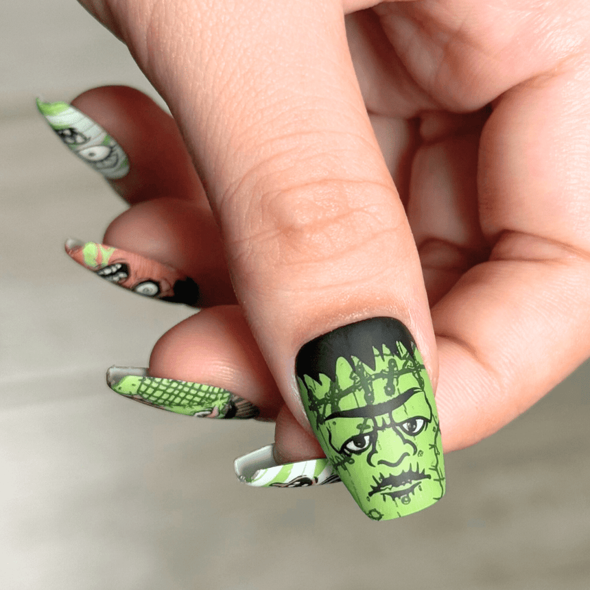 Build A Monster (M625) - Nail Stamping Plate