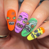 Build A Monster (M625) - Nail Stamping Plate