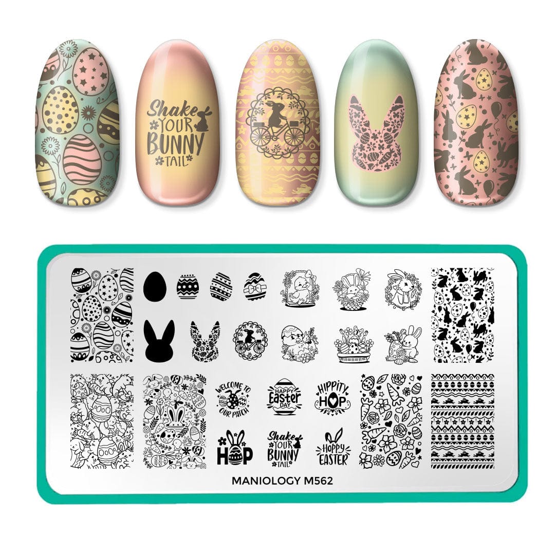 Bunny Bliss (M562) - Nail Stamping Plate – Maniology